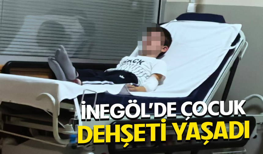Bursa İnegöl'de çocuk d*hşeti yaşadı