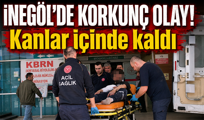 Bursa İnegöl'de spiral taşı fırladı, genç yaralandı!