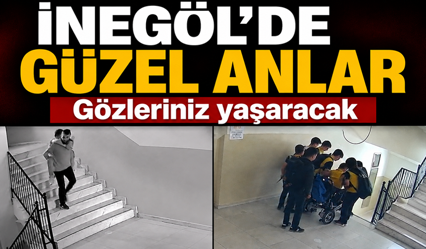 Bursa İnegöl'de öğretmenden duygulandıran davranış!
