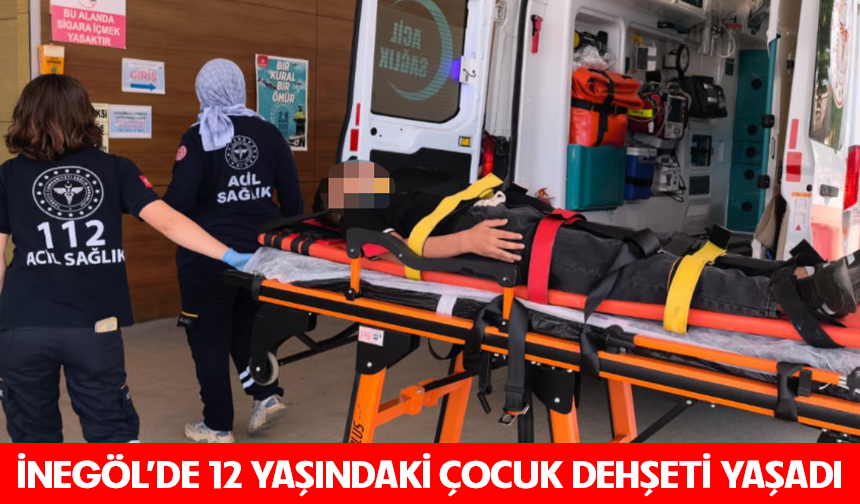 Bursa İnegöl'de 12 yaşındaki çocuk d*hşeti yaşadı