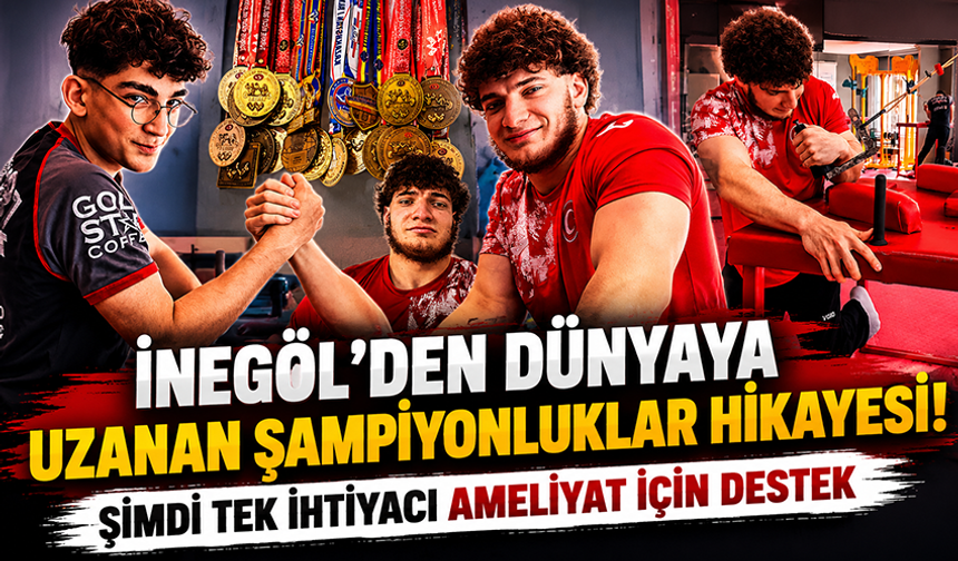 İnegöl’den dünyaya uzanan şampiyonluklar hikayesi! Şimdi tek ihtiyacı ameliyat için destek