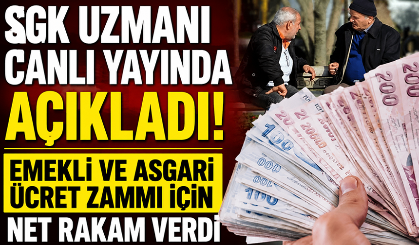SGK uzmanı Melis Elmen canlı yayında açıkladı: Emekli ve asgari ücret zammı için net rakam verdi