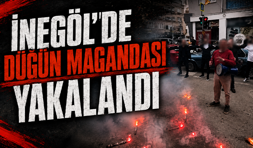 Bursa İnegöl'de düğün magandası yakalandı