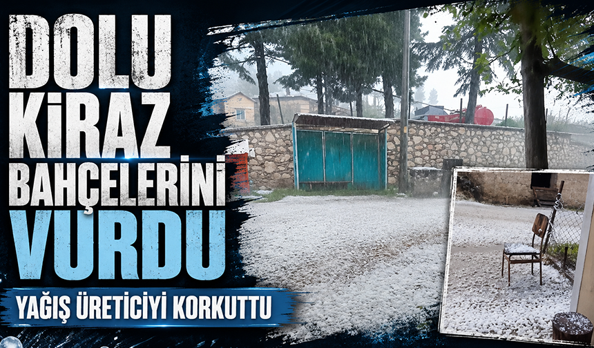 Bursa’da ceviz büyüklüğünde dolu yağdı...Camlar kırılma noktasına geldi