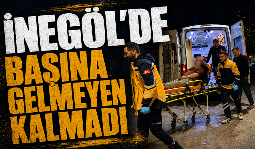 Bursa İnegöl'de başına gelmeyen kalmadı!