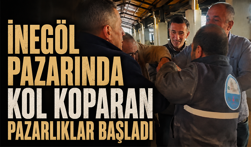 İnegöl pazarında kol koparan pazarlıklar başladı