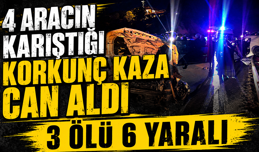 Burdur’da zincirleme kaza: 3 ölü, 6 yaralı