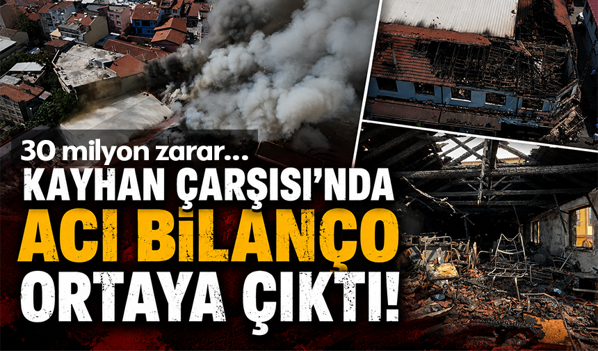Bursa'da küle dönen 6 işletme havadan görüntülendi
