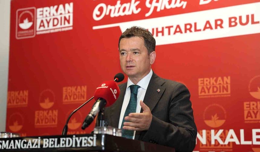 Başkan Aydın muhtarlarla ortak akıl buluşmasında bir araya geldi
