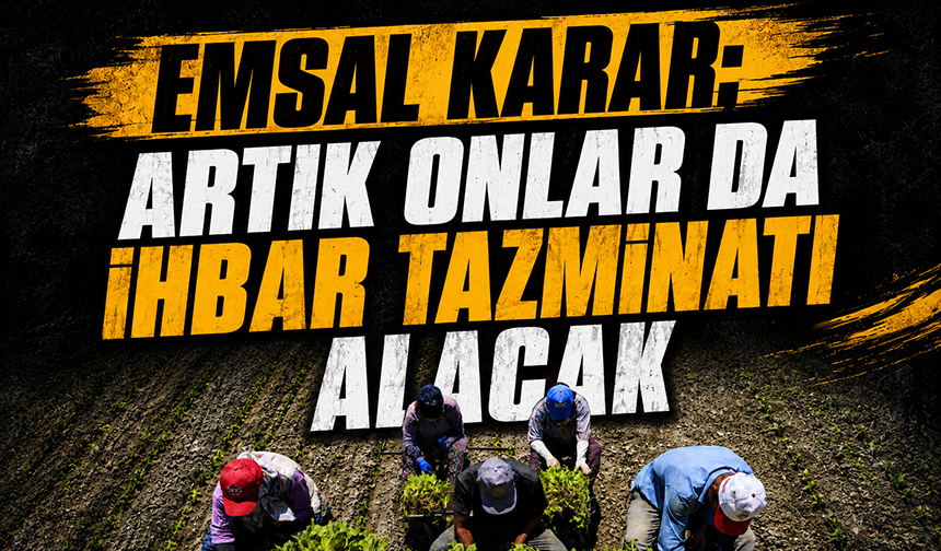 Hizmetli ve tarım işçilerine tazminat müjdesi