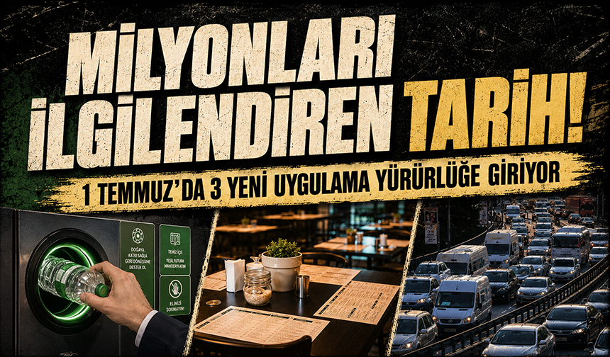 1 Temmuz'da devreye giriyor! İşte milyonları ilgilendiren 3 yeni uygulamanın ayrıntıları
