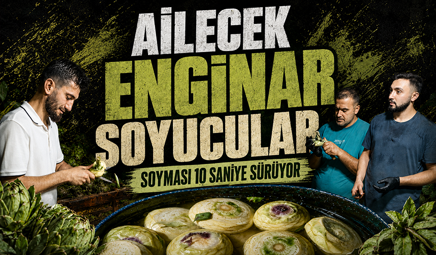 Ailecek enginar soyucular: Soyması 10 saniye sürüyor
