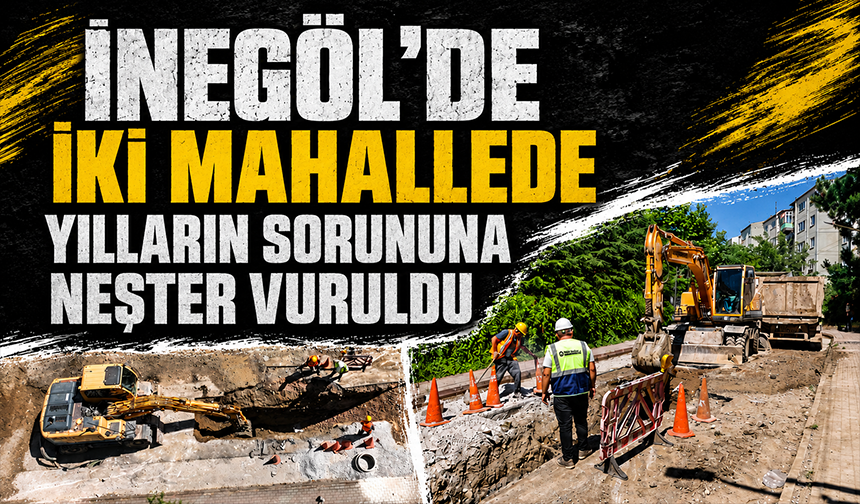 Bursa İnegöl'de altyapı hamlesi