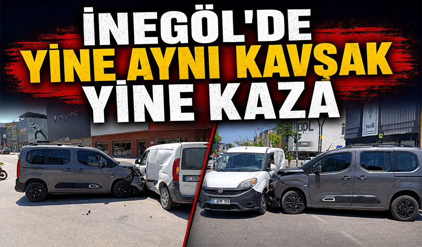 Bursa İnegöl'de iki ticari araç çarpıştı: 1 yaralı