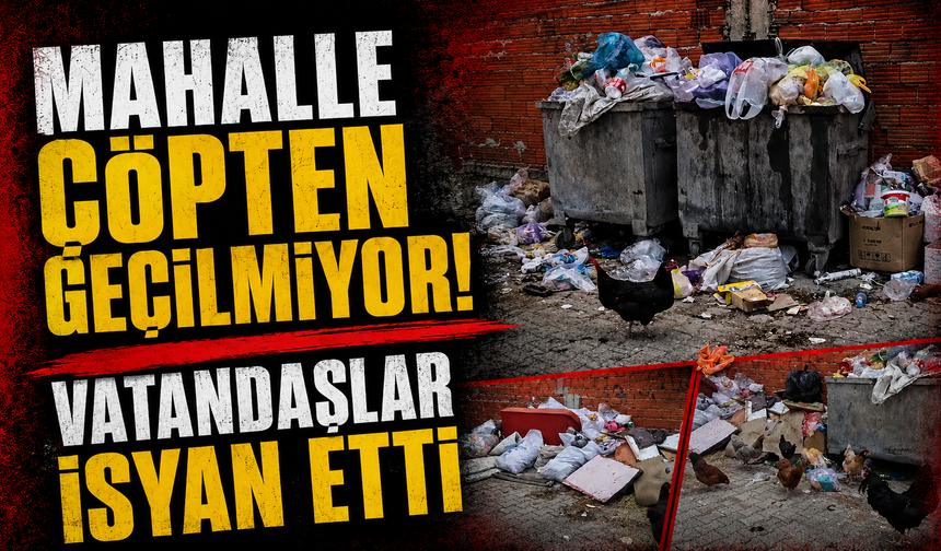 Bursa Mustafakemalpaşa'da 2 haftadır alınmayan çöpler tepki çekti