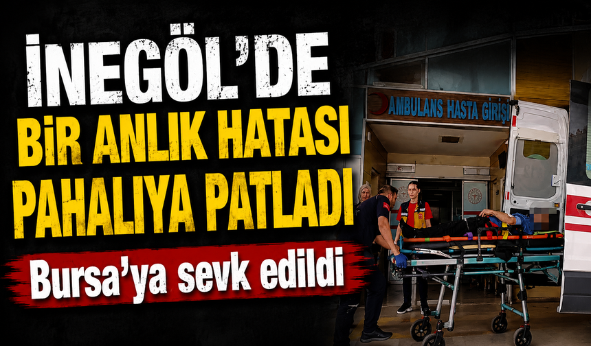 Bursa İnegöl'de genç merdivenlerden yuvarladı