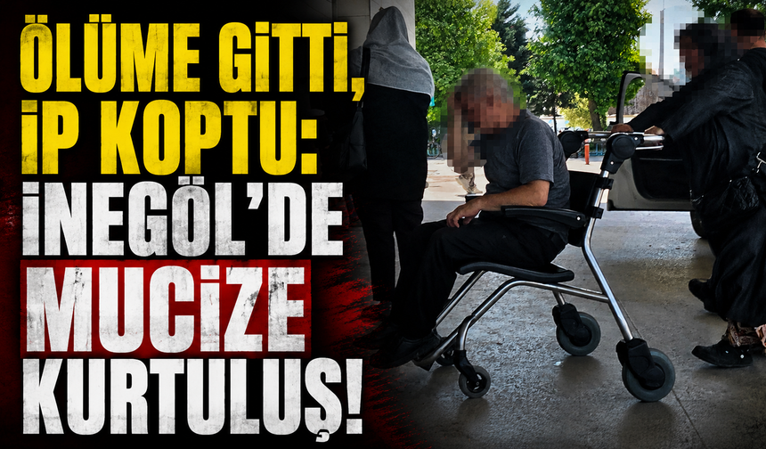 Ölüme gitti, ip koptu: İnegöl’de mucize kurtuluş!