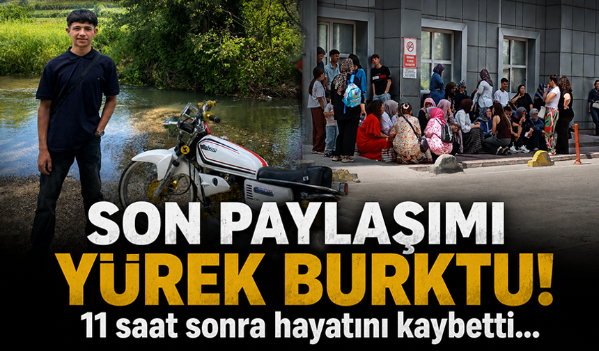 Bursa'da motosiklet kazasında hayatını kaybeden genç sürücünün son paylaşımı yürekleri dağladı