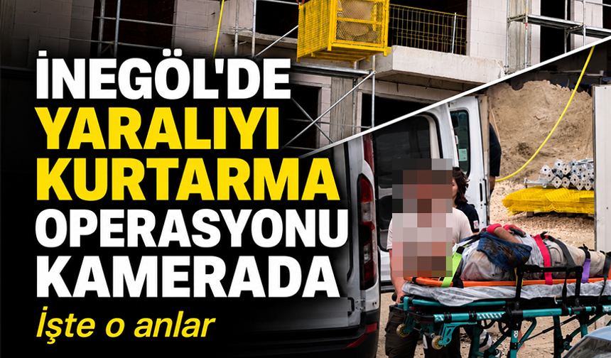 Bursa İnegöl'de yaralı kurtarma operasyonu kamerada!
