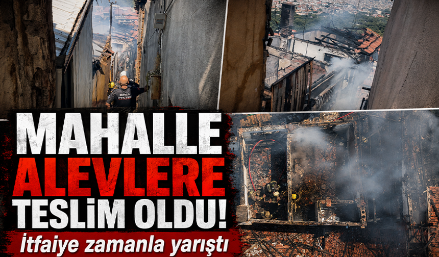 Bursa’da 4 ev alevlere teslim oldu!