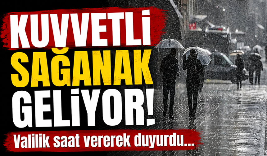 Bursa Valiliği'nden kritik uyarı! Kuvvetli sağanak geliyor...