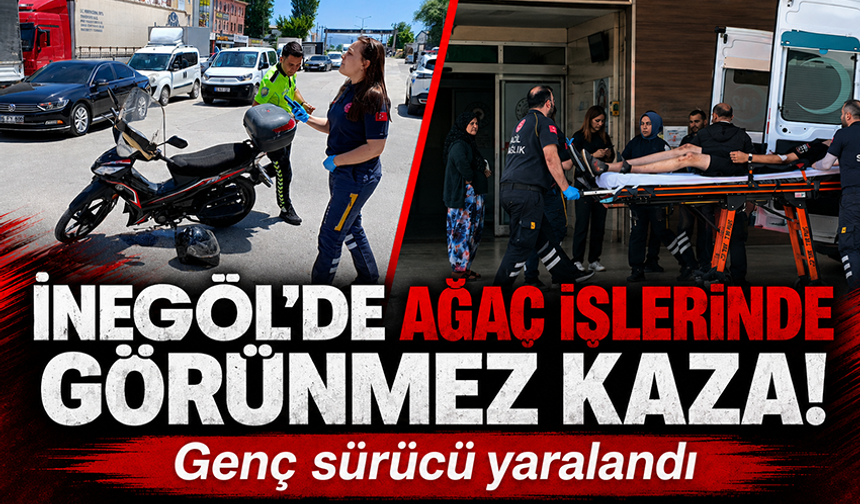 Bursa İnegöl'de otomobil ile motosiklet çarpıştı: 1 yaralı