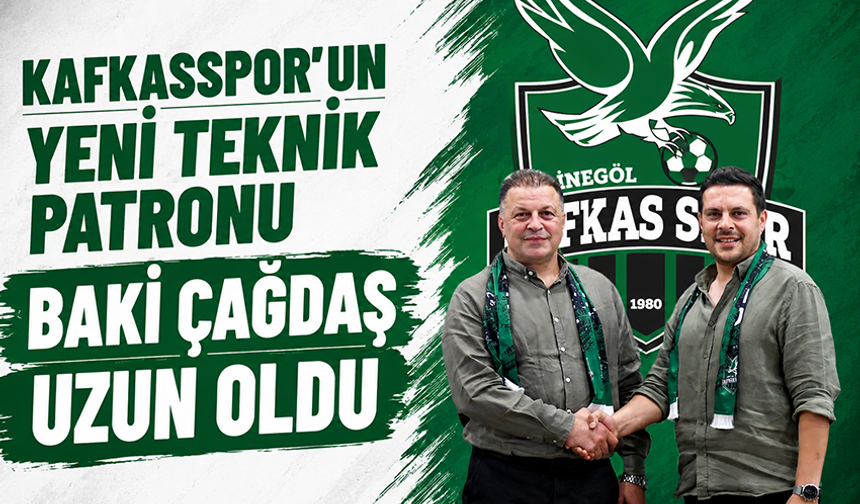 Kafkasspor’un yeni teknik patronu Baki Çağdaş Uzun oldu