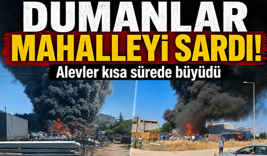 Bursa’da çöplük yangını paniğe neden oldu