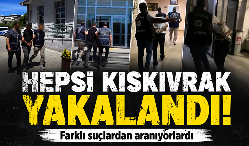 Bursa'da aranan 4 firari yakalandı