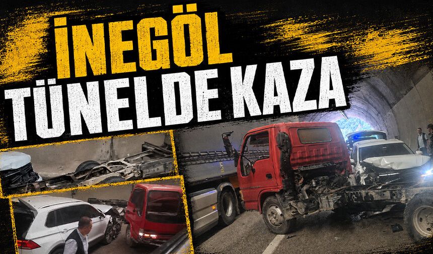 İnegöl Tünelde kaza