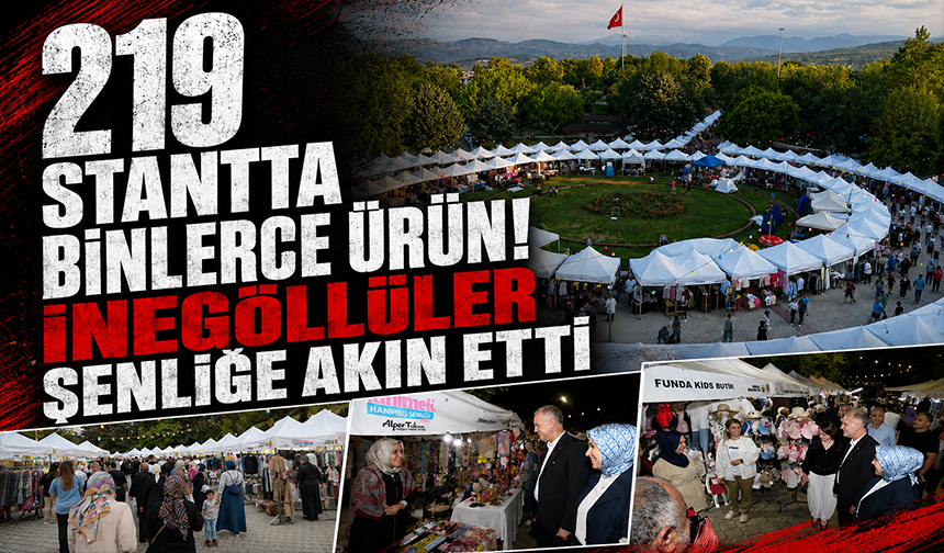 İnegöl'de Hanımeli Alışveriş Şenliği Tüm Coşkusuyla Devam Ediyor
