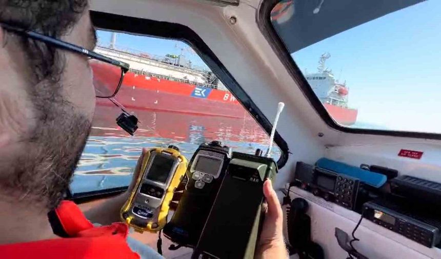 Yalova Çınarcık'ta hissedilen gaz kokusunun kaynağı tanker çıktı