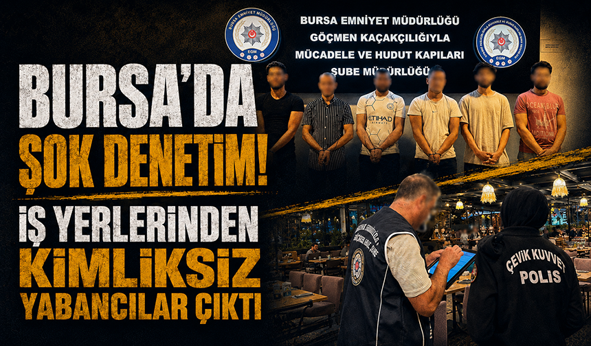 Bursa'da göçmen kaçakçılığına geçit yok: 2 gözaltı
