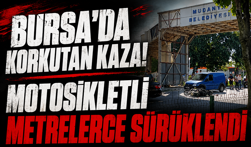 Bursa Mudanya'da otomobille motosiklet çarpıştı: 1 yaralı