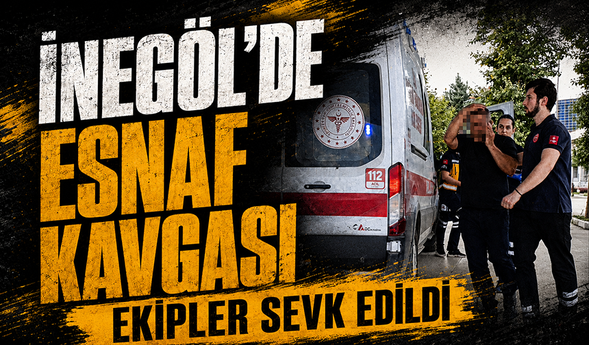 Bursa İnegöl'de galericiler sitesinde kavga: Ekipler sevk edildi