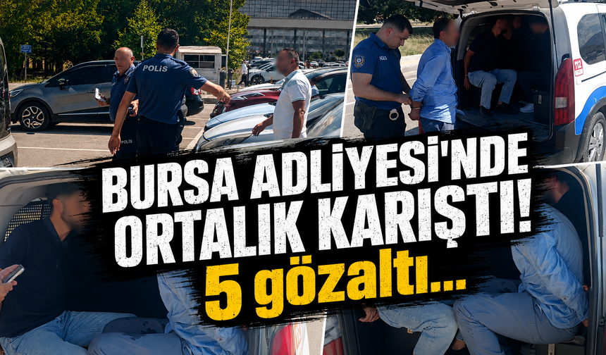 Bursa Adliyesi'nde boşanma davası sonrası gerginlik!