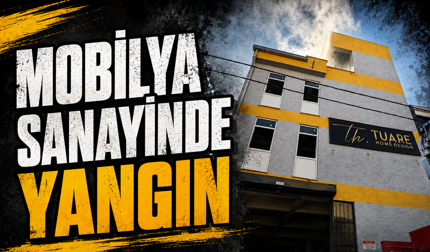 Bursa İnegöl'de mobilya sanayinde yangın