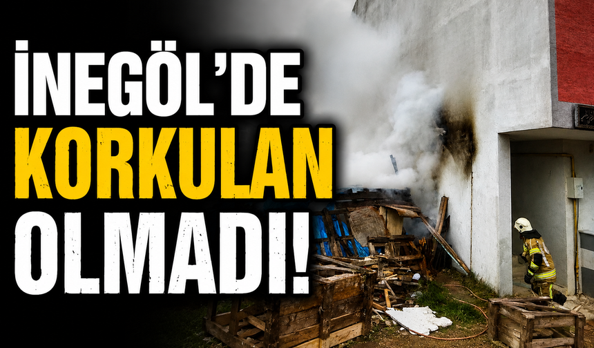 Bursa İnegöl'de odunlukta yangın çıktı!