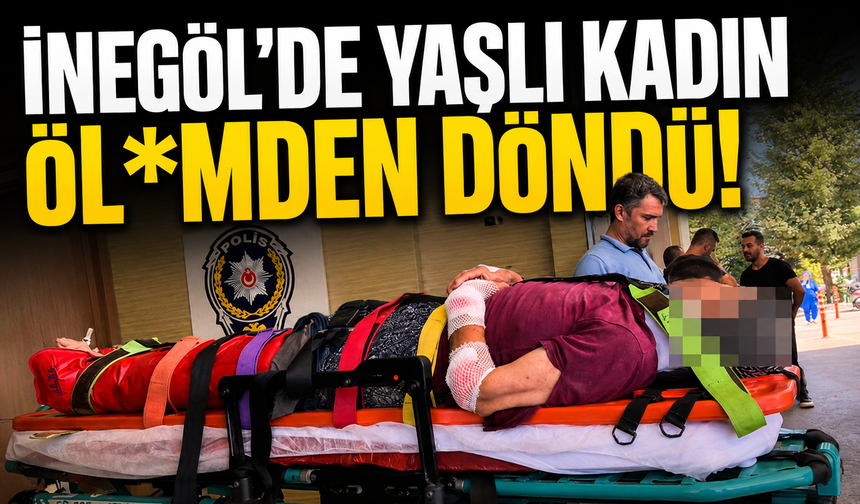 Bursa İnegöl'de yaşlı kadın kamyonet çarptı