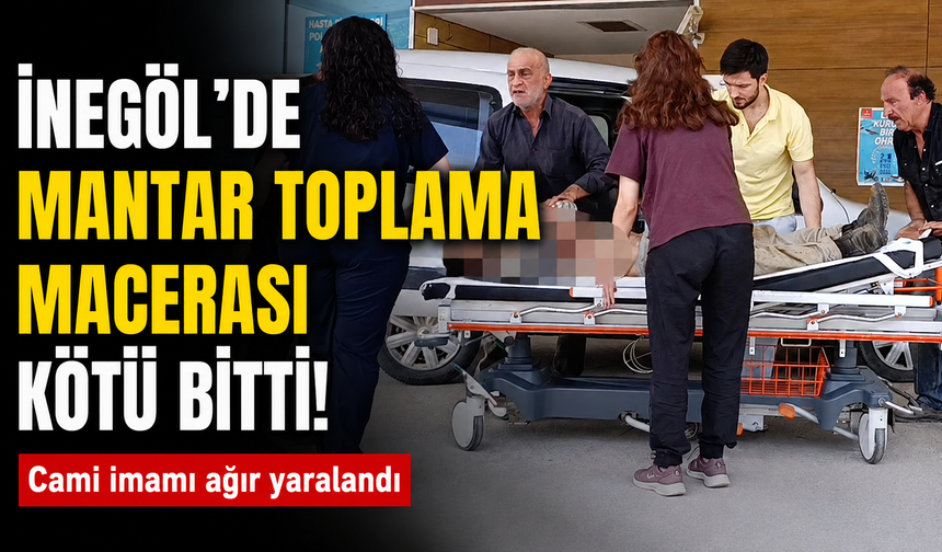 Bursa İnegöl'de mantar toplarken kayalıklardan düştü