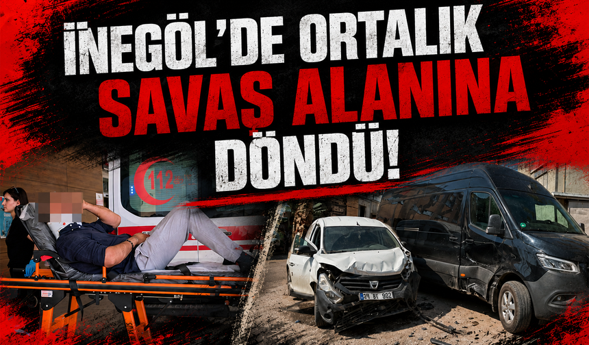 Bursa İnegöl'de zincirleme kaza: 2 yaralı