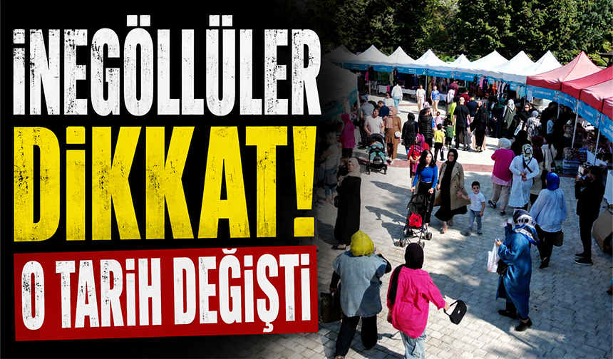 İnegöllüler dikkat! Hanımeli Alışveriş Şenliği'nin başlangıç günü değişti