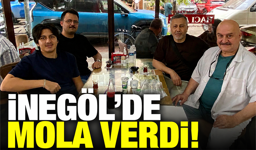 Ali Yerlikaya İnegöl'de mola verdi!