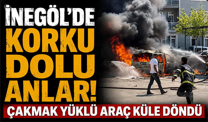 Bursa İnegöl'de çakmak dolu araç küle döndü!