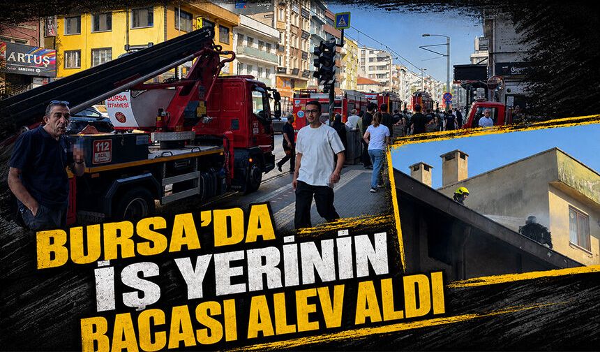 Bursa Osmangazi'de baca yangını paniği