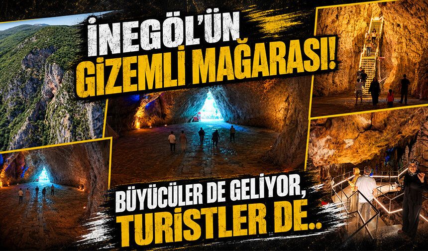 İnegöl'ün Gizemli Mağarası!  Büyücüler de Geliyor, Turistler de...