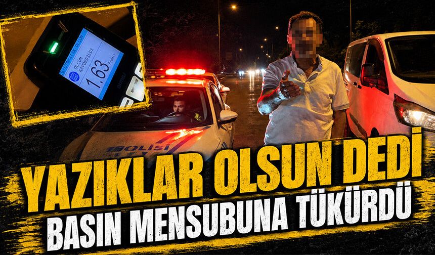 Bursa'da  "Yazıklar olsun" dedi, basın mensubuna tükürdü