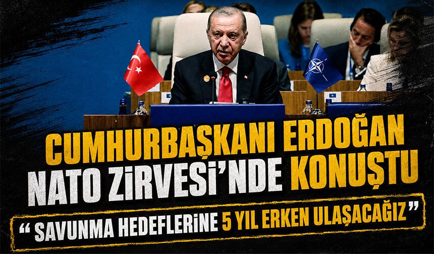 Cumhurbaşkanı Erdoğan: ''Savunma hedeflerine 5 yıl erken ulaşacağız''