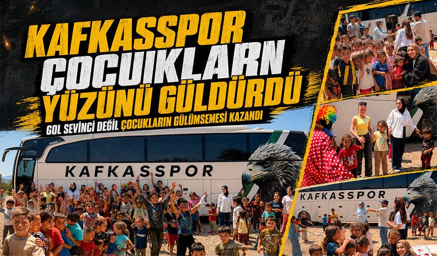 Kafkasspor Çocukların Yüzünü Güldürdü | Gol Sevinci Değil, Çocukların Gülümsemesi Kazandı