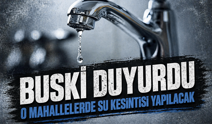 Bursa  Nilüfer'de su kesintisi